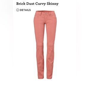 CABI Brick Dust Curvy Skinny Jeans